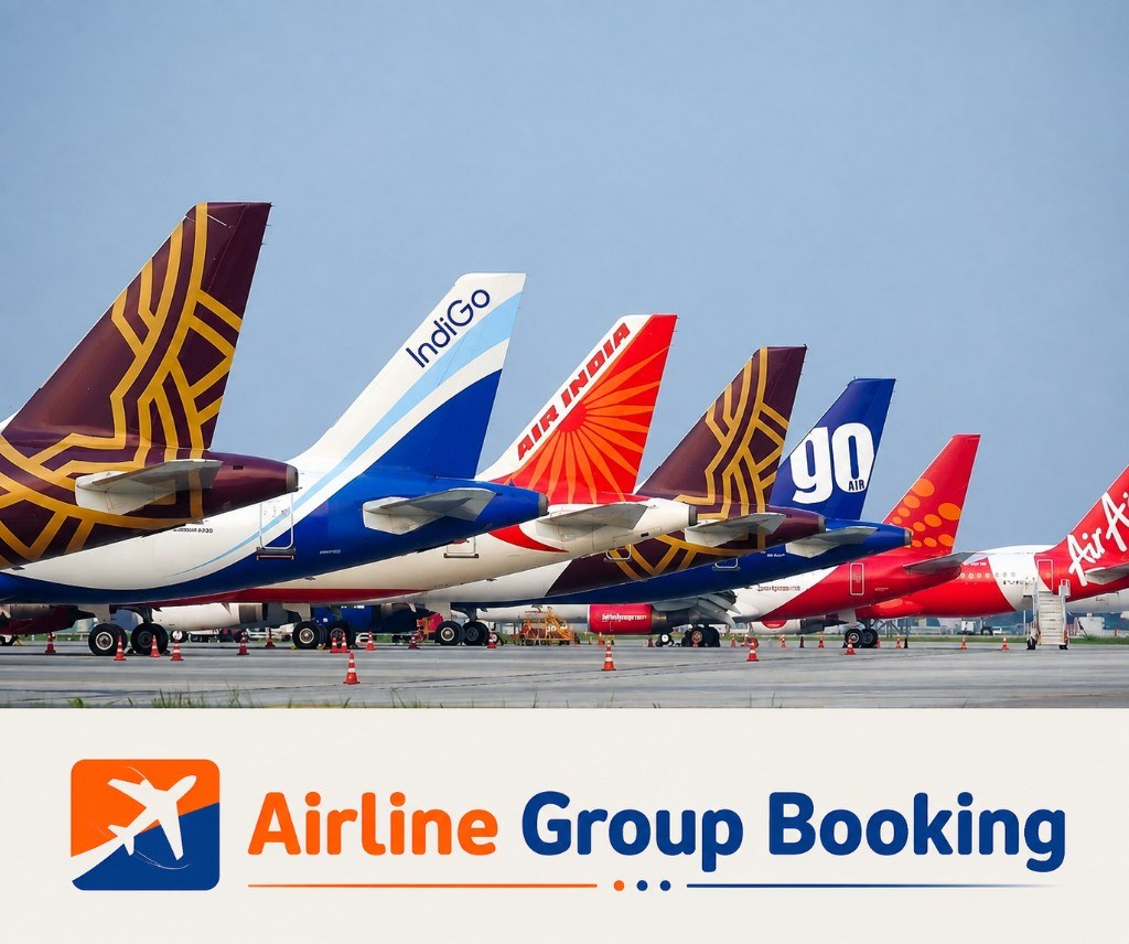 Airline group booking for IndiGo, Air India, Vistara, SpiceJet and more
